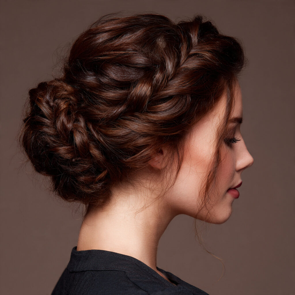 Elegant Braids for Valentine’s Evening Looks