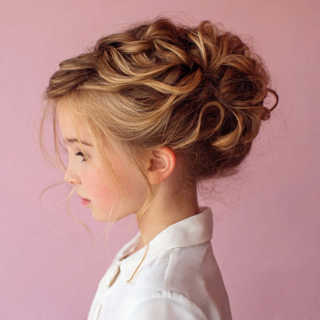 Valentine Updo Hairstyles Ideas for Kids