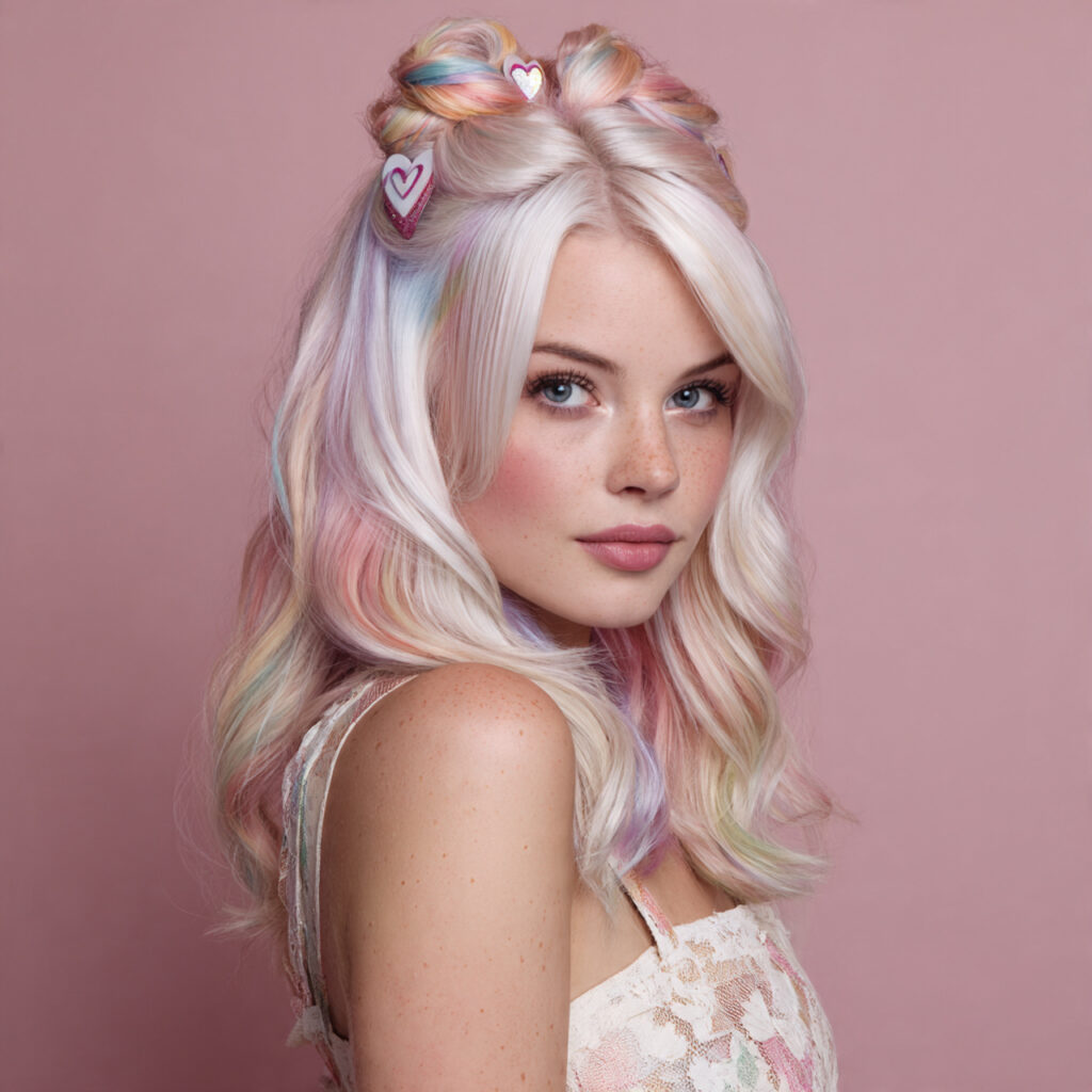 Sweet Half-Up Valentine Hairstyles Ideas