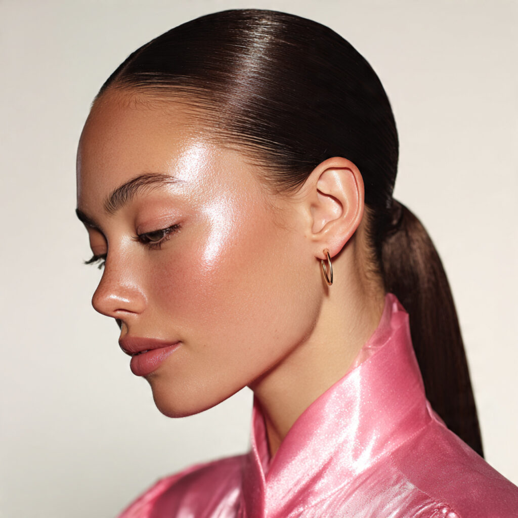 high quality close up of a unique woman with 4