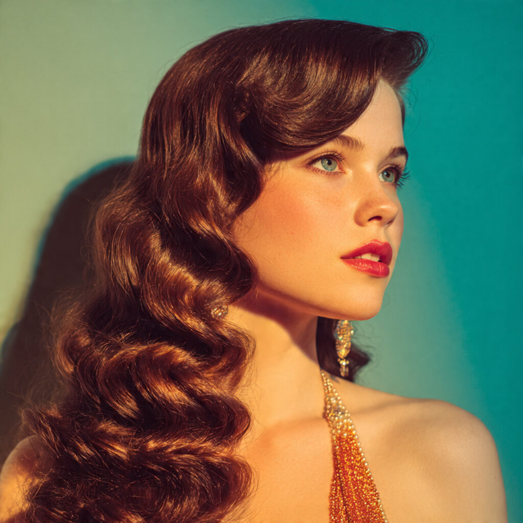 Side Swept Curls Idea