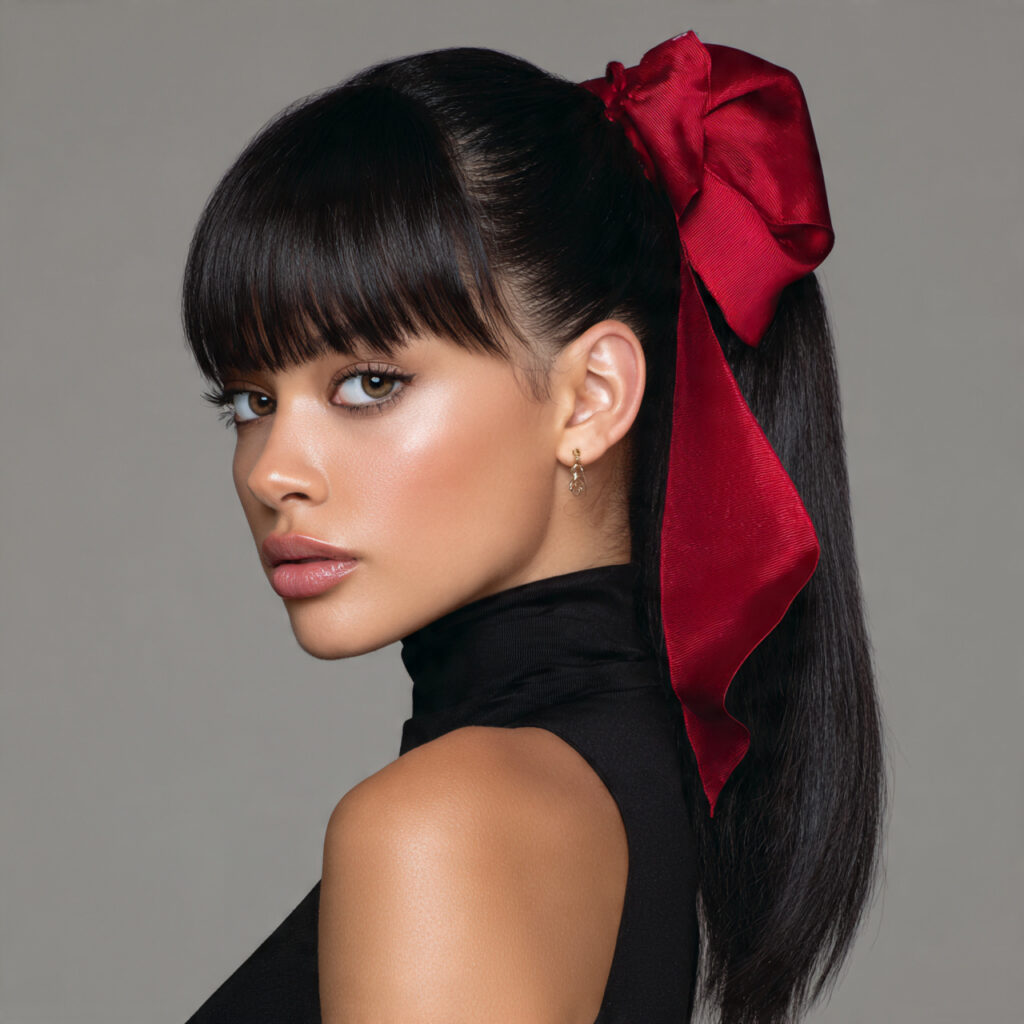 Romantic High Ponytail Idea