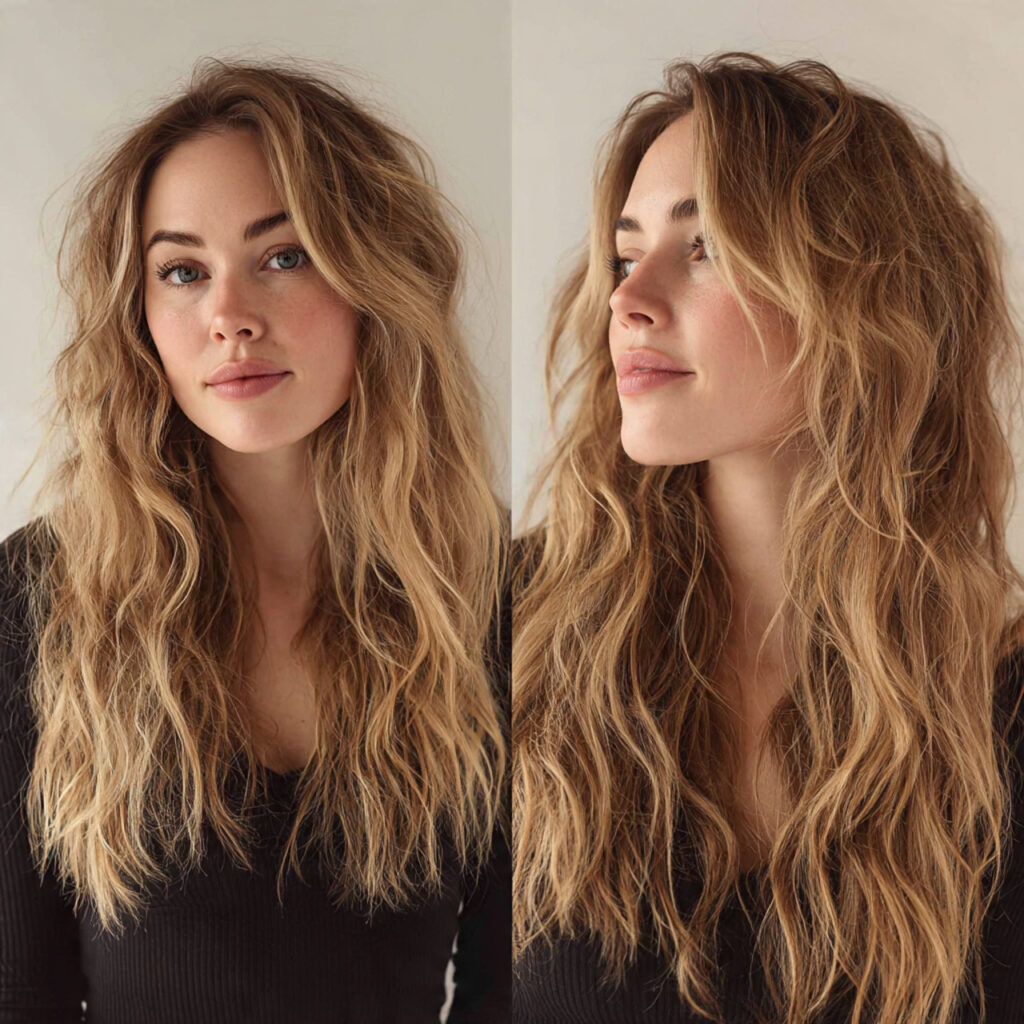 Textured Romantic Hairstyle Idea