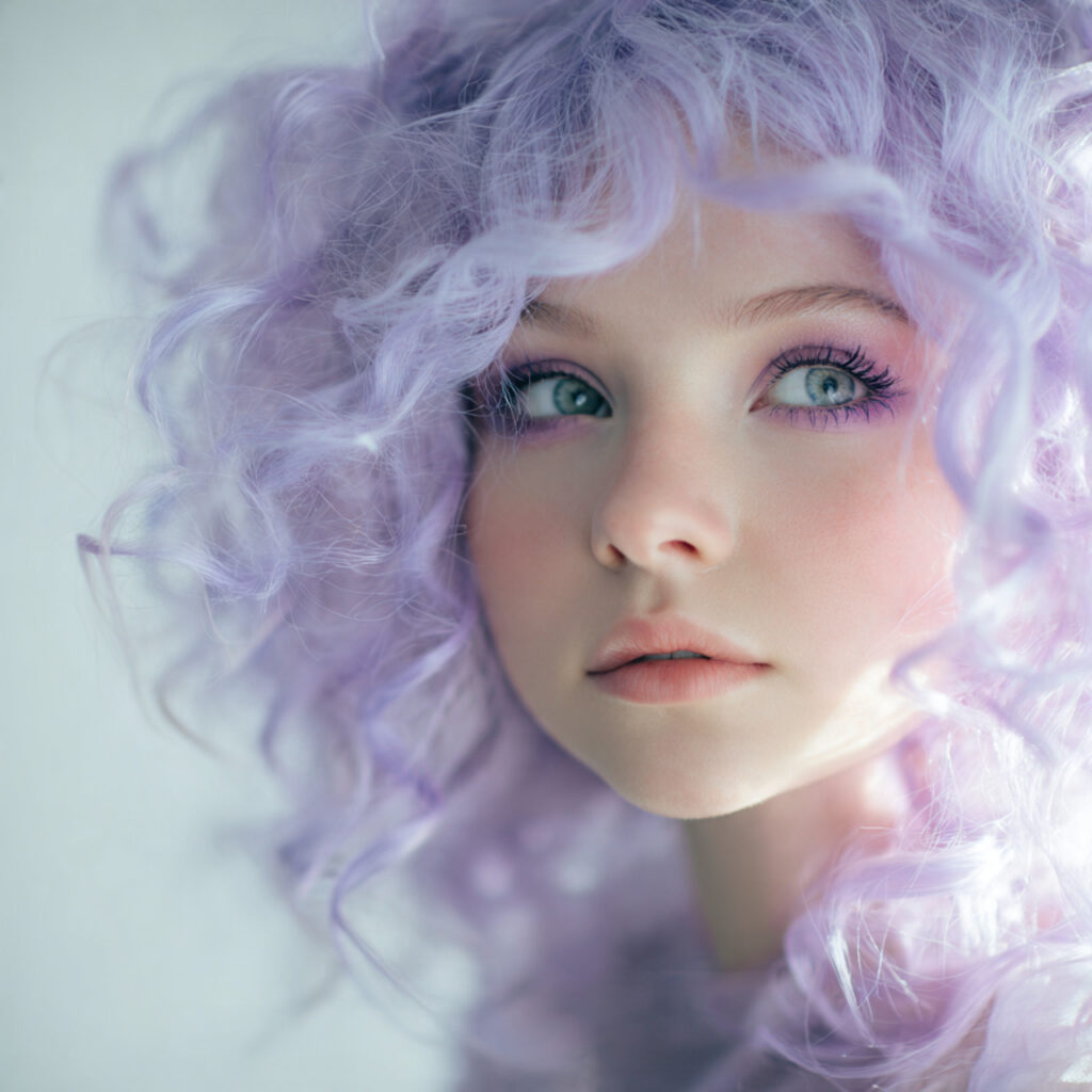 Lavender Pastel Witch Hair Idea