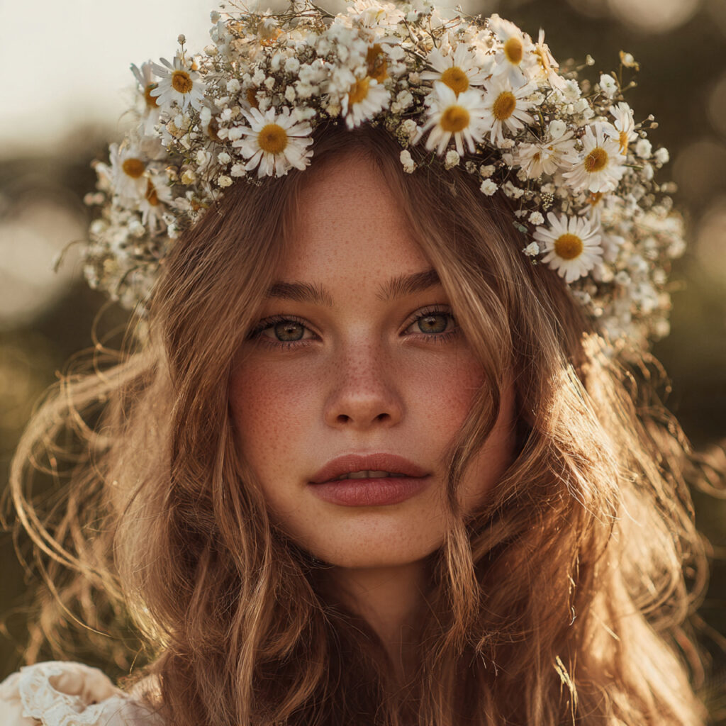 Floral Crown Hairstyle Ideas
