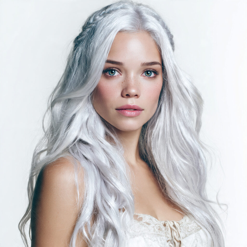 Silver Moon Hair Color Idea
