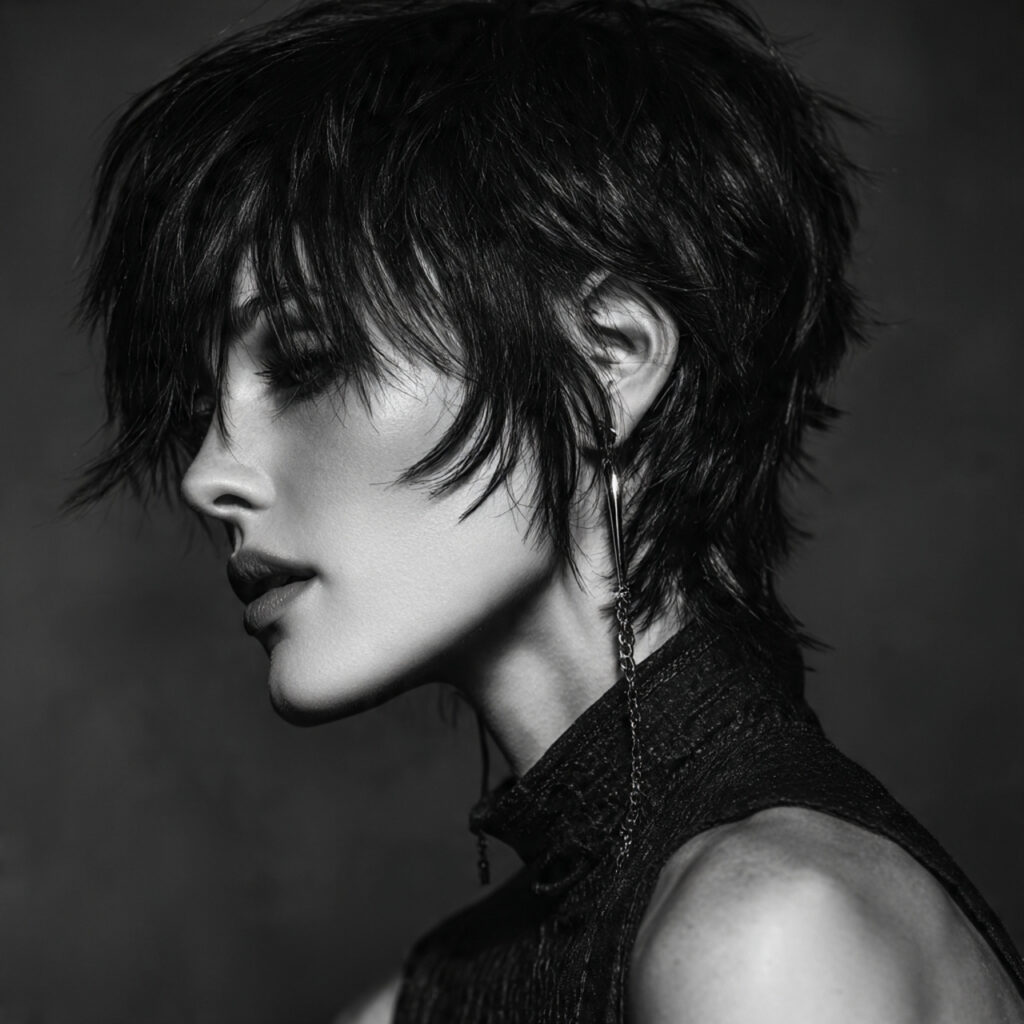 Textured Crop with Feathered Ends