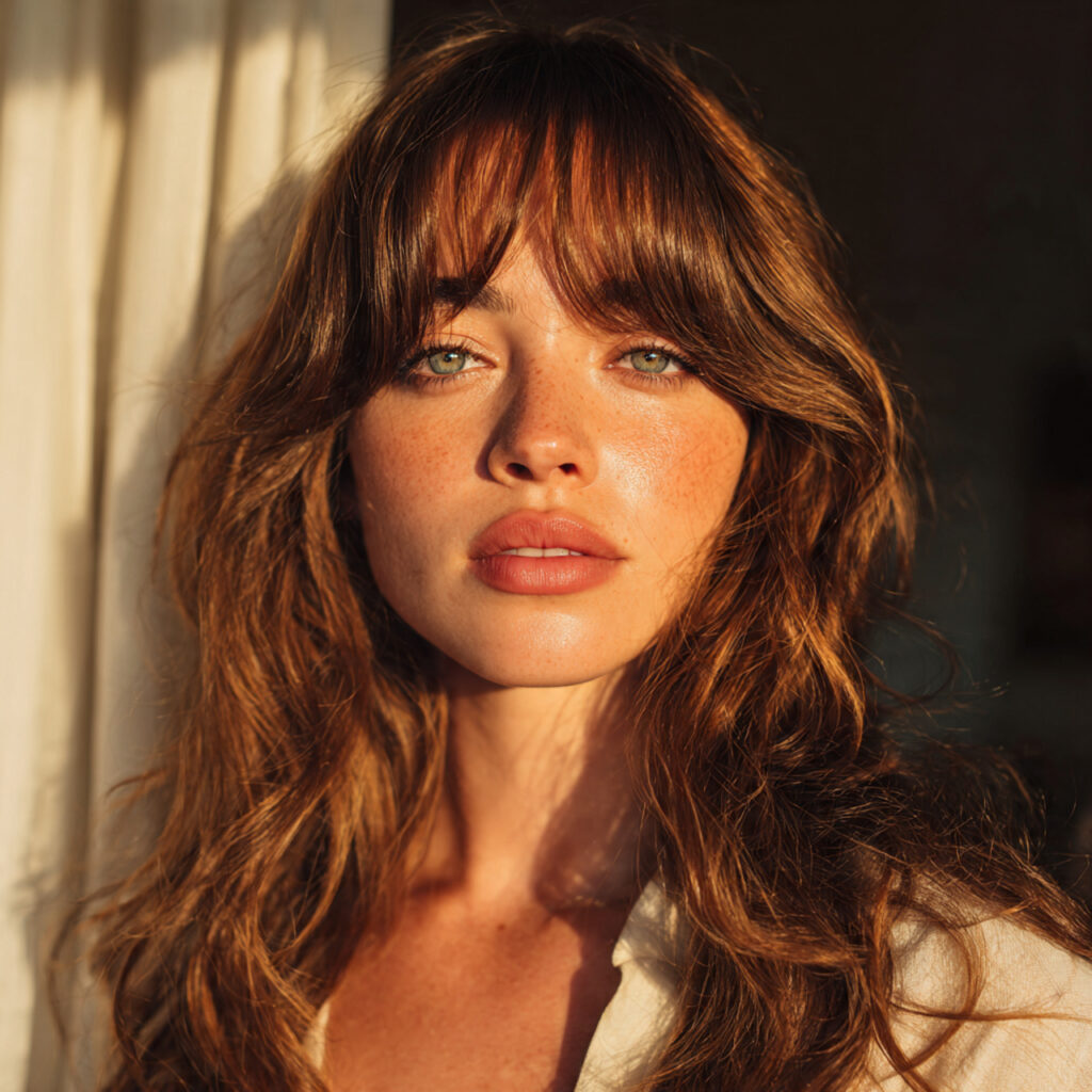 Curtain Bangs Styling Ideas