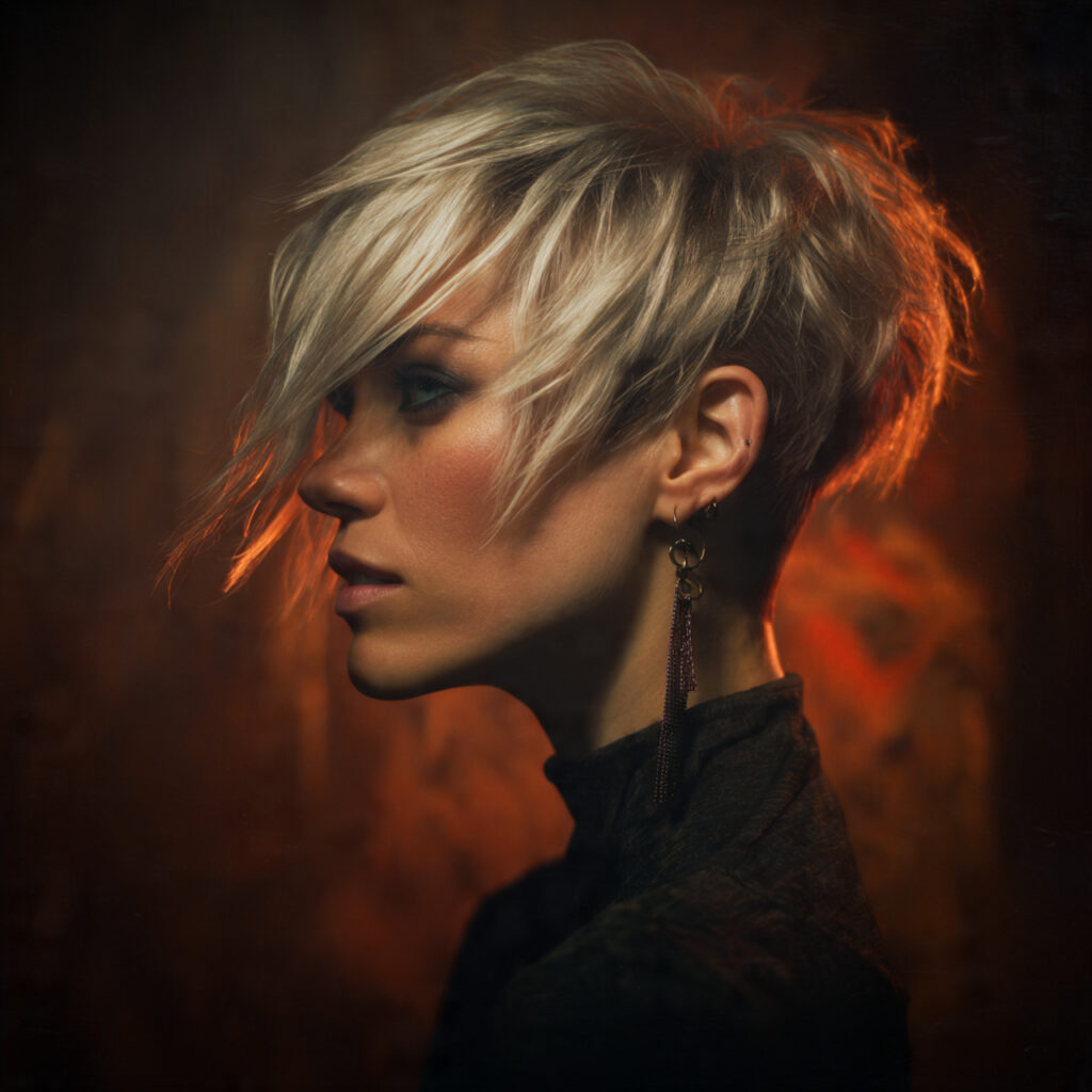 Piece-y Pixie with Dramatic Side Sweep