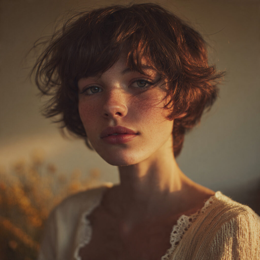 Wispy Short Shag with Face-Framing Layers