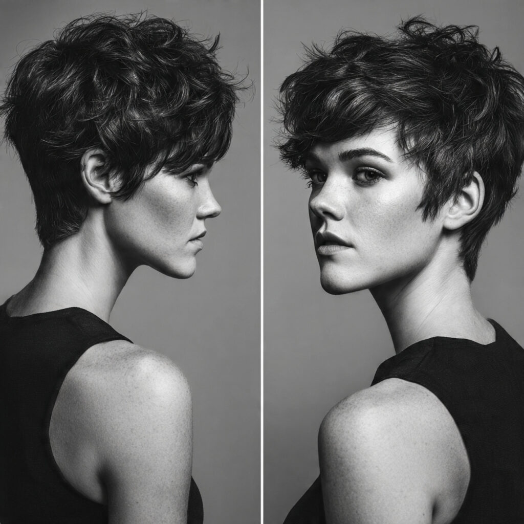 Textured Crop with Volume on Top