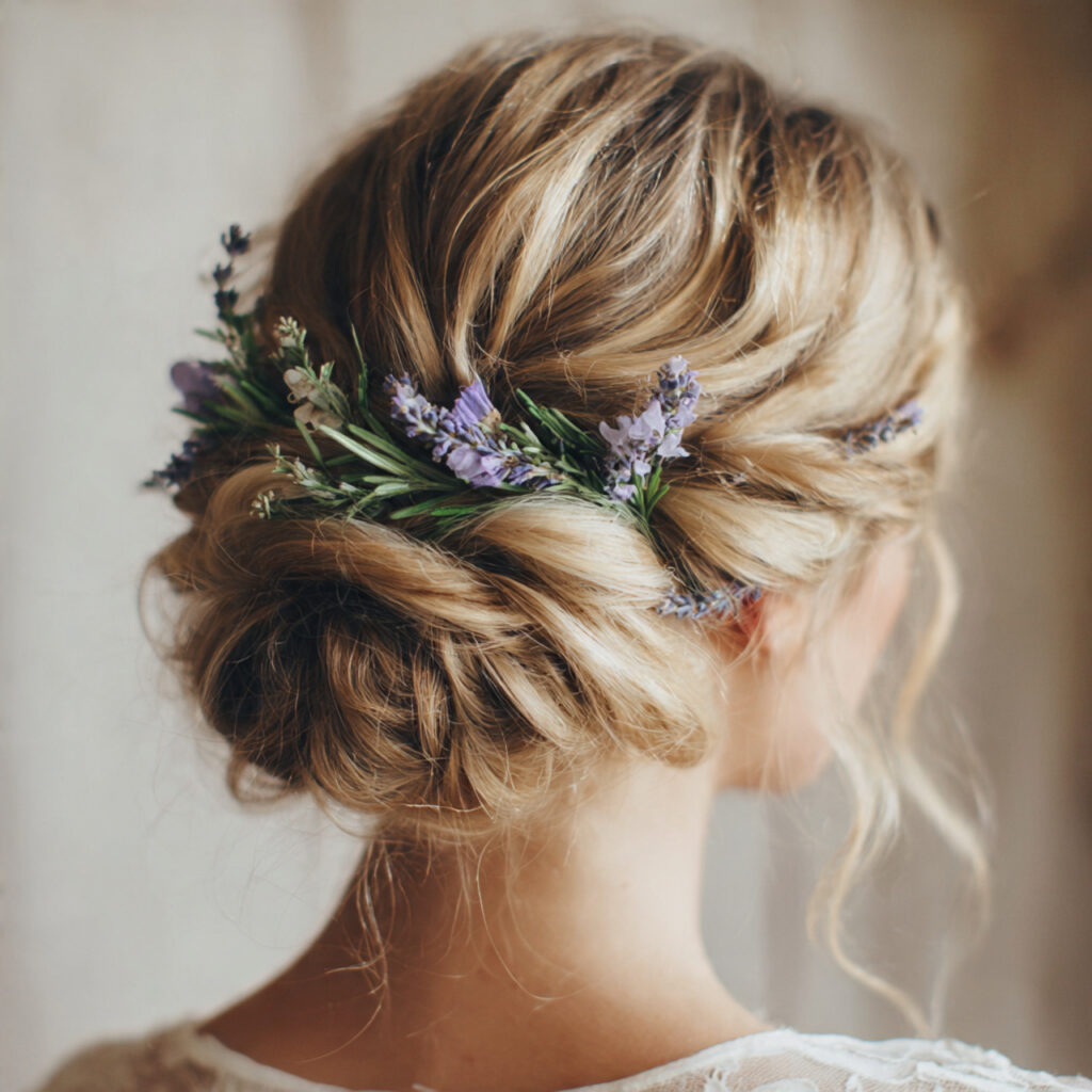 Tucked Floral Updo Ideas