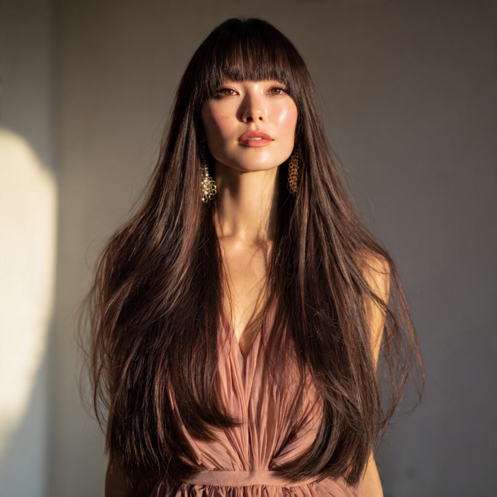 Hime Cut for Long Hair